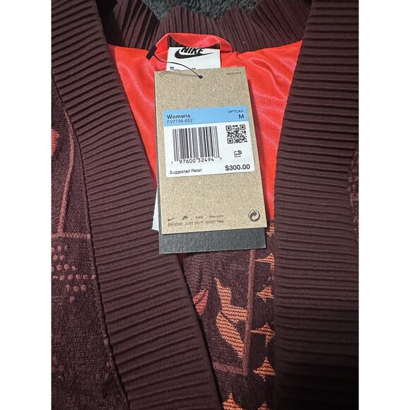 Nike x Naomi Osaka Jacquard Jacket Burgundy Crush FV7795-652 - Women's Size M - Picture 5 of 8